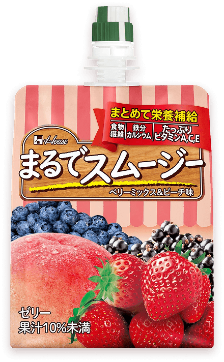 まるでスムージー ベリーミックス＆ピーチ味